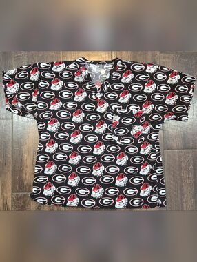 UGA Scrub Top